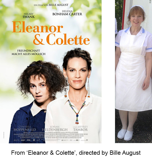 From ‘Eleanor & Colette’, directed by Bille August. Kathleen Renish in a scene with Hilary Swank.